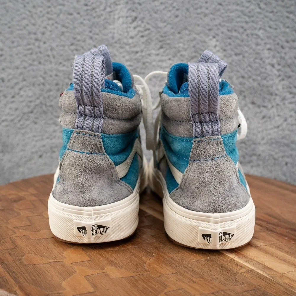 VANS Sk8 Hi MTE 2.0 DX Mens Sz 5 Womens 6.5 Blue Gray Marshmallow White 4P3I2UQ
